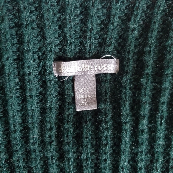 charlotte russe emerald green sweater - Picture 4 of 4